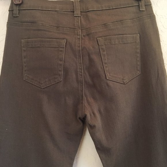 DG2 Diane Gilman Med Brown BootCut Jean Sz 2 - Picture 4 of 5